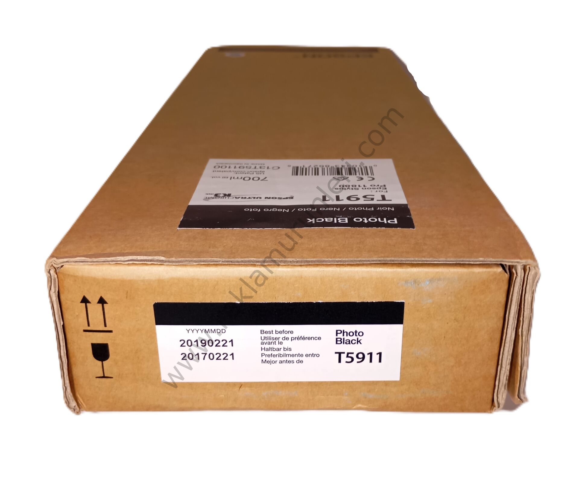 Epson T5911 Photo Black 700ml Kartuş 2019 Tarihli
