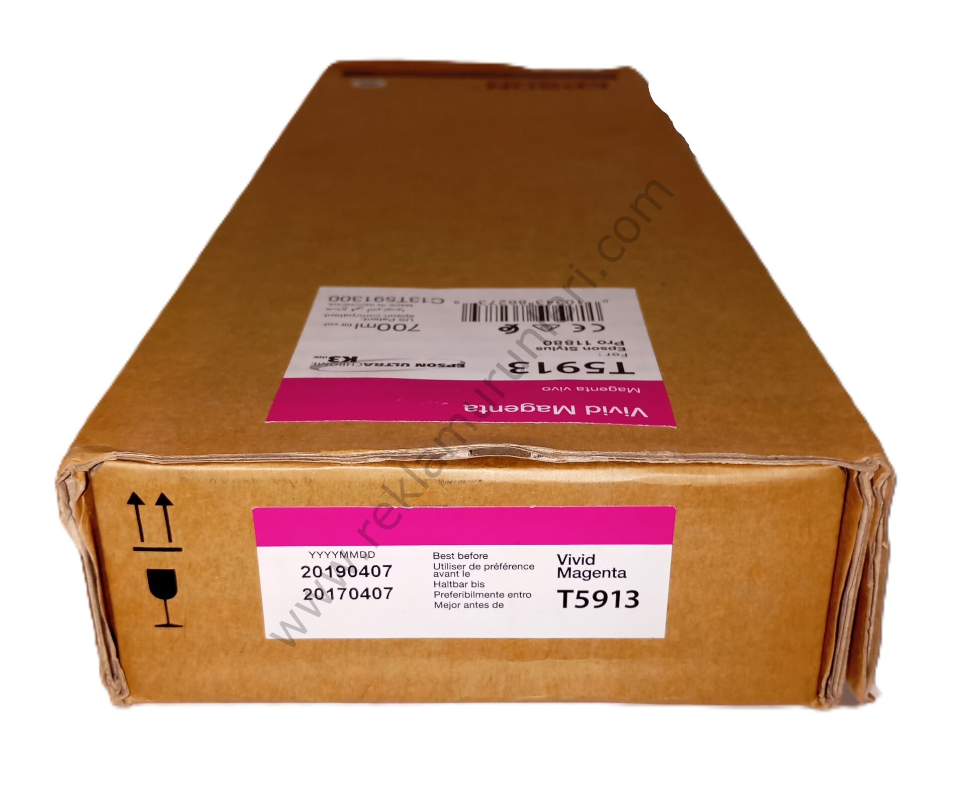 Epson T5913 Vivid Magenta 700ml Kartuş 2019 Tarihli
