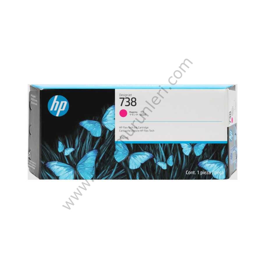 Hp 738 676M7A Magenta Kartuş 300ml