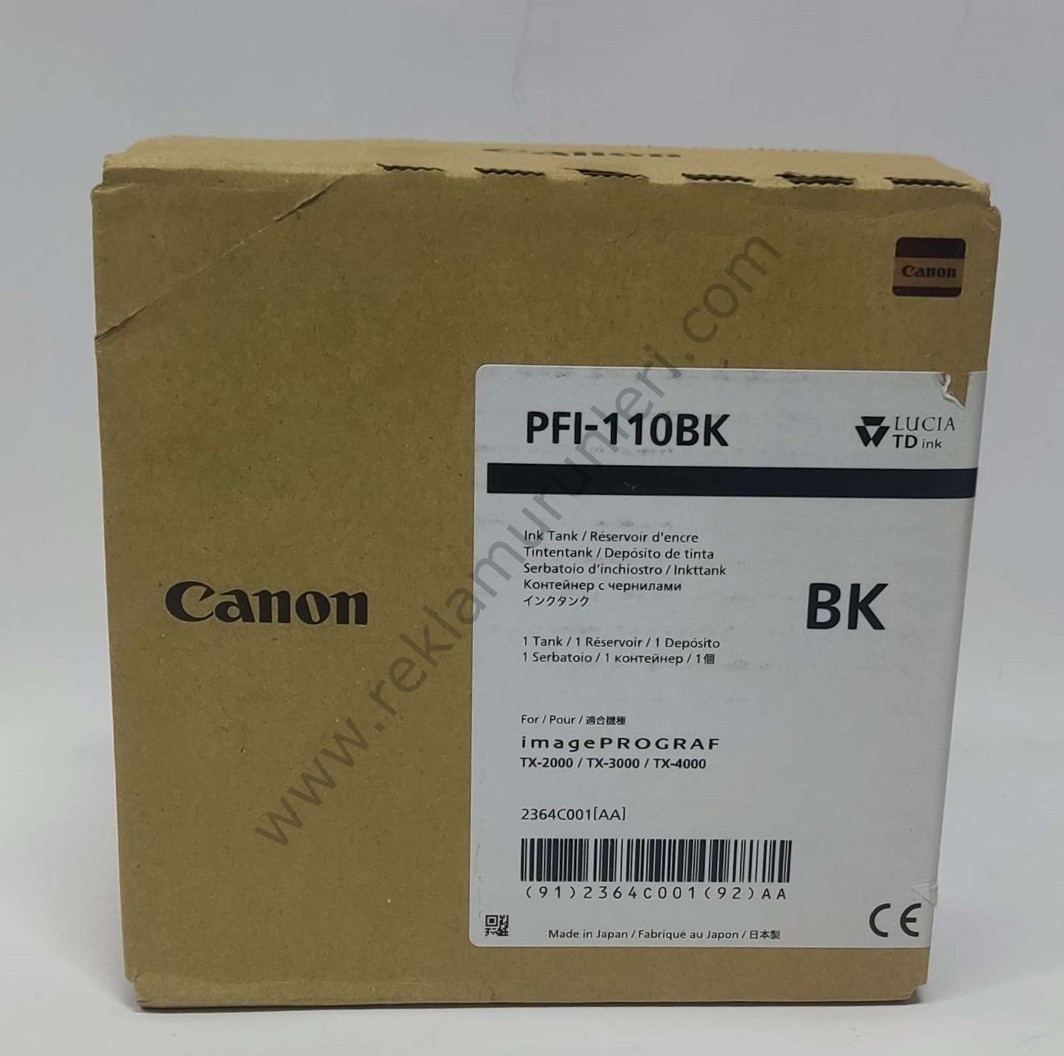 Canon PFI 110BK Photo Black Kartuş 160ml