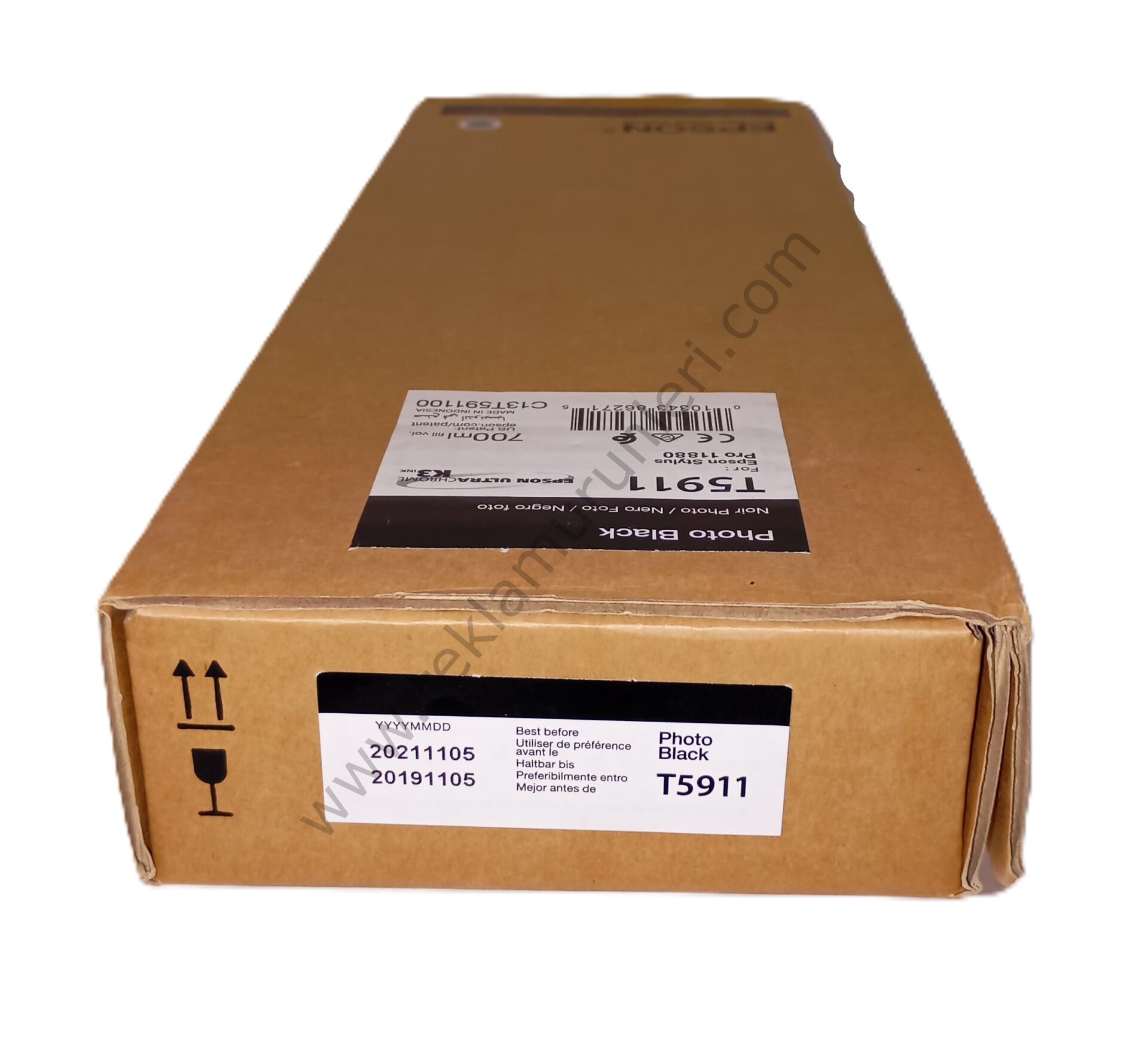 Epson T5911 Photo Black 700ml Kartuş 2021 Tarihli