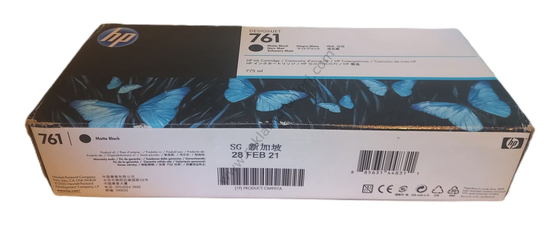 HP CM997A Matt Black 775ml 2021 Tarihli
