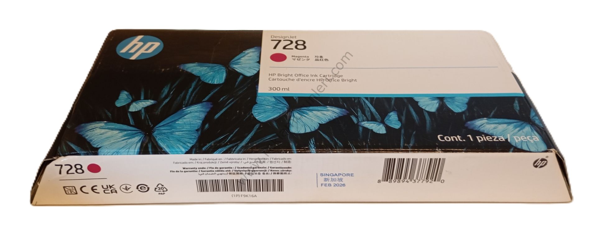 HP F9K16A Magenta Kartuş 300ml 2026 Tarihli