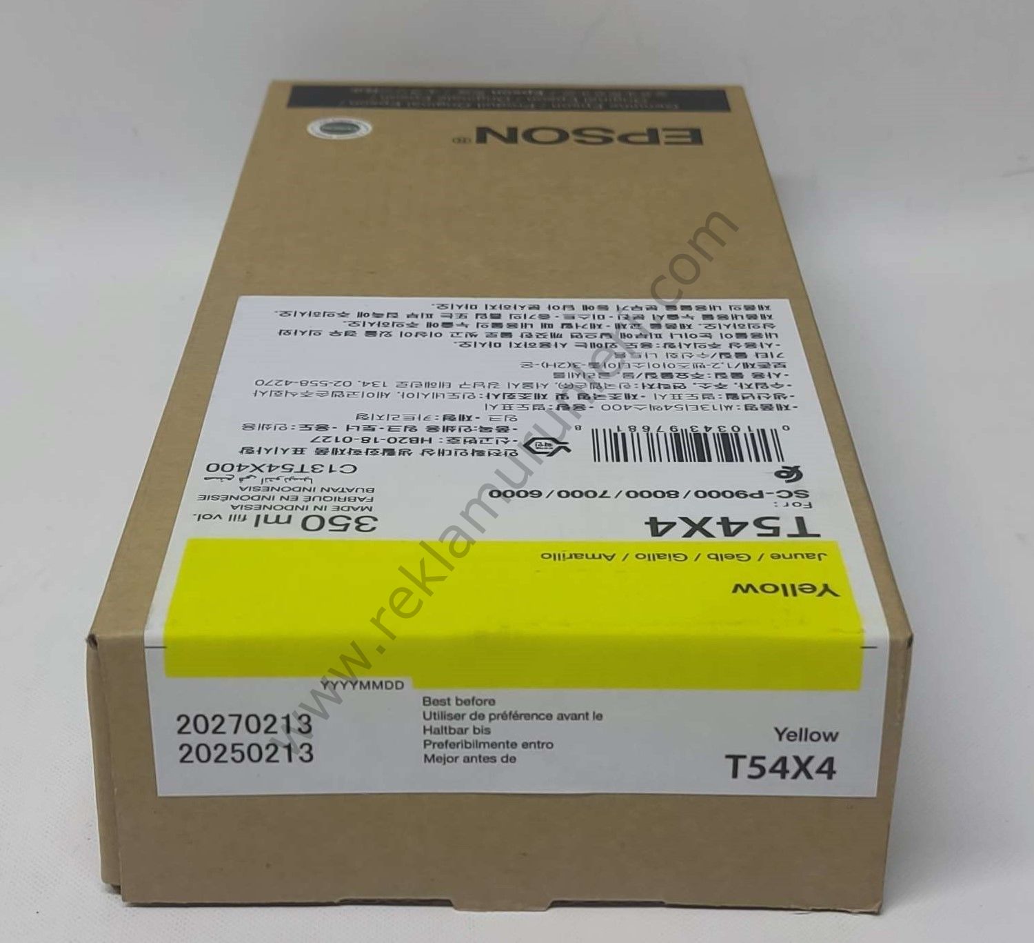 Epson T54X4 Yellow 350ml Kartuş 2027 Tarihli