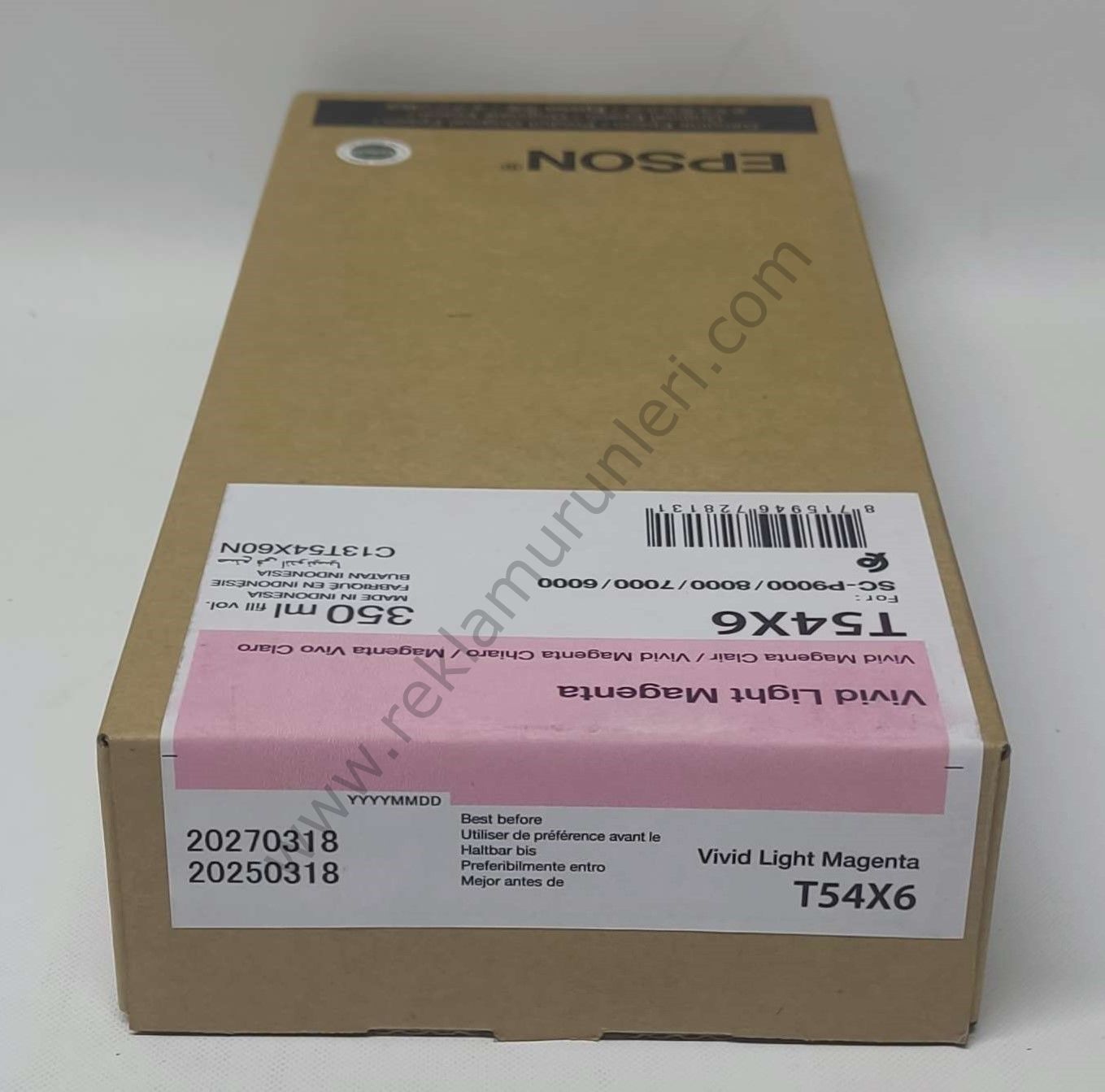 Epson T54X6 Light Magenta 350ml Kartuş 2027 Tarihli