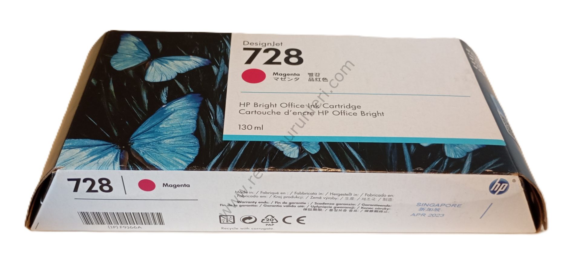 HP F9J66A Magenta Kartuş 130ml 2023 Tarihli