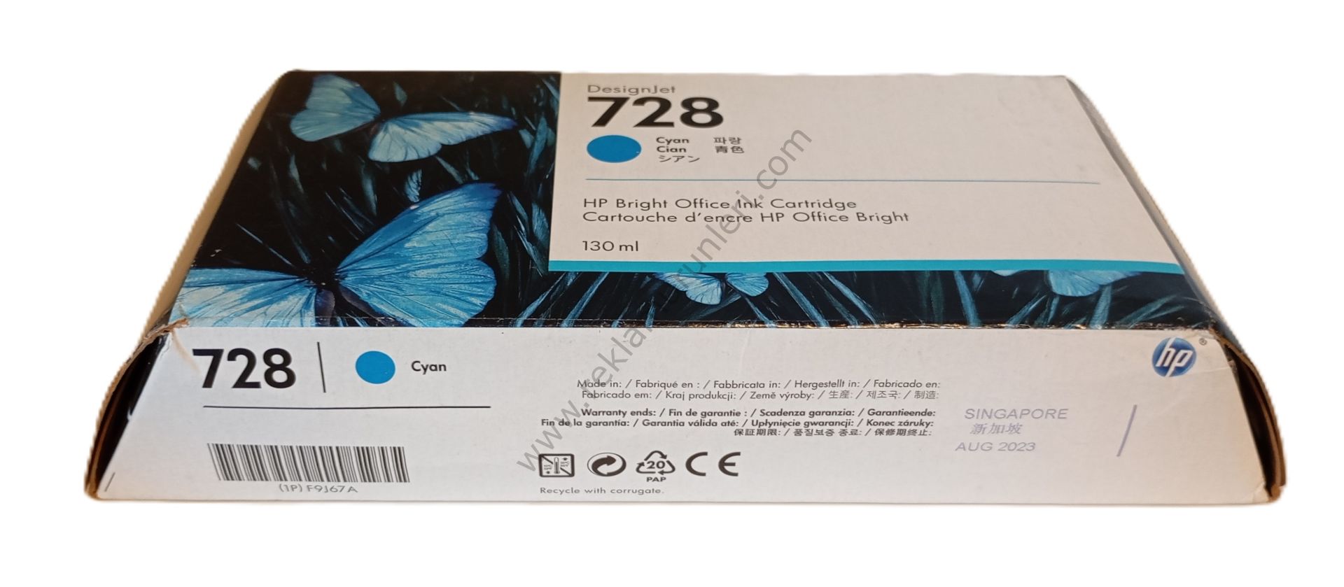 HP F9J67A Cyan Kartuş 130ml 2023 Tarihli