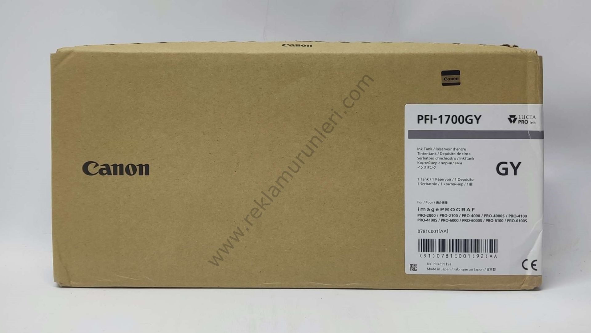 Canon PFI-1700GY Gray Kartuş 700ml