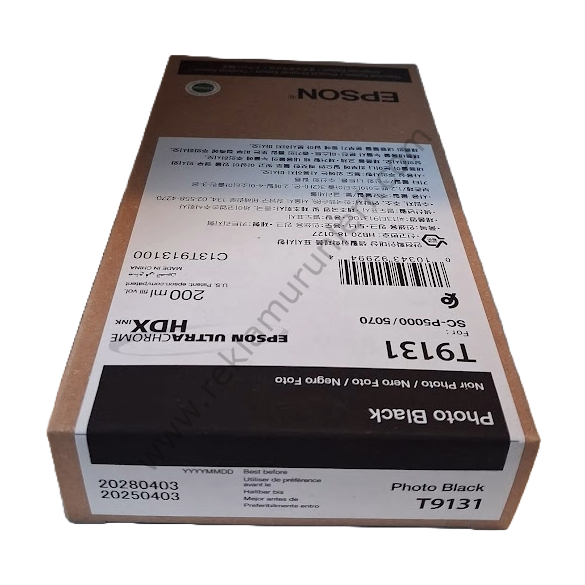 Epson T9131 Photo Black Kartuş 200ml 2028 Tarihli