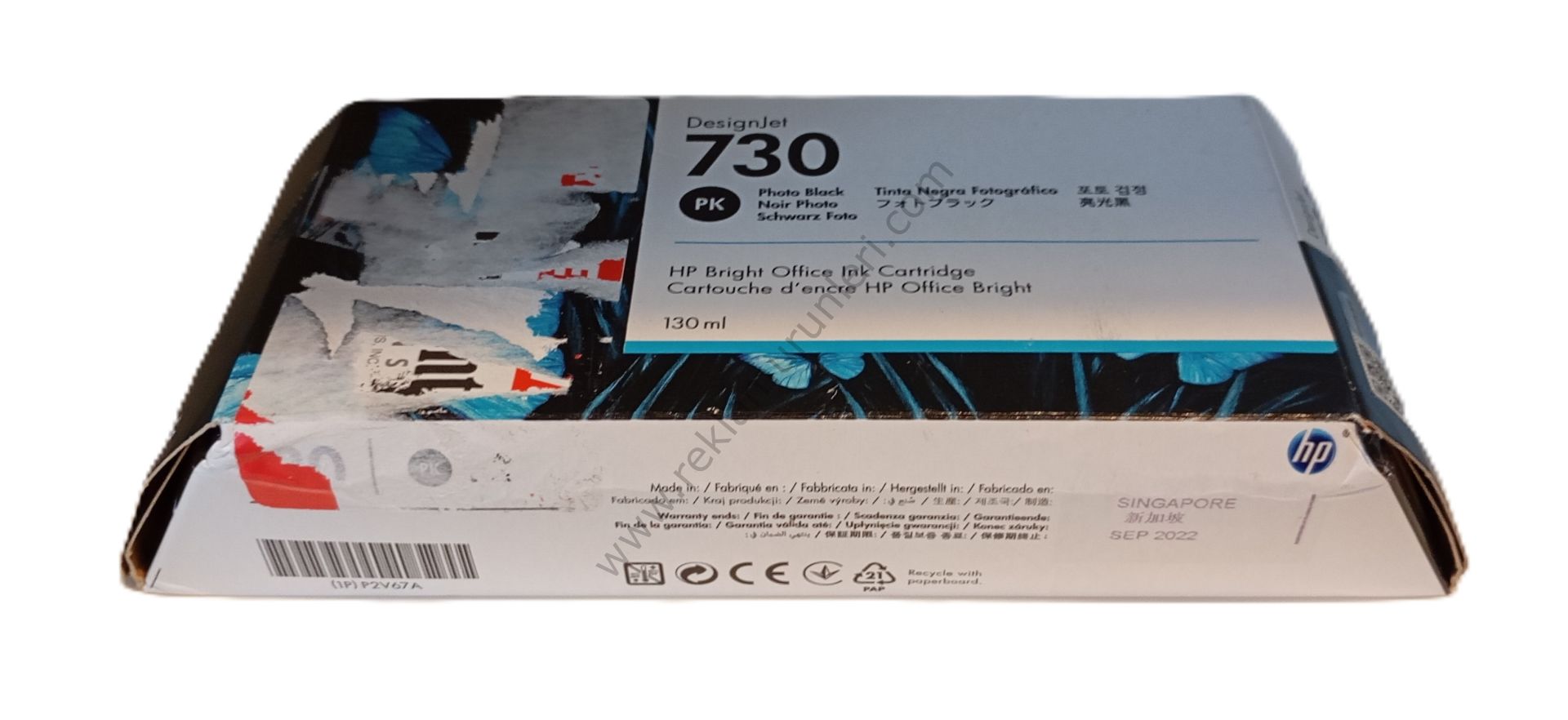 HP P2V67A Photo Black Kartuş 130ml 2022 Tarihli