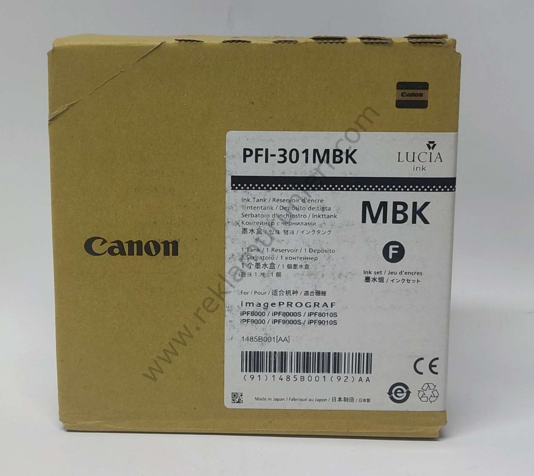Canon PFI 301Mbk Matt Black Kartuş 330ml