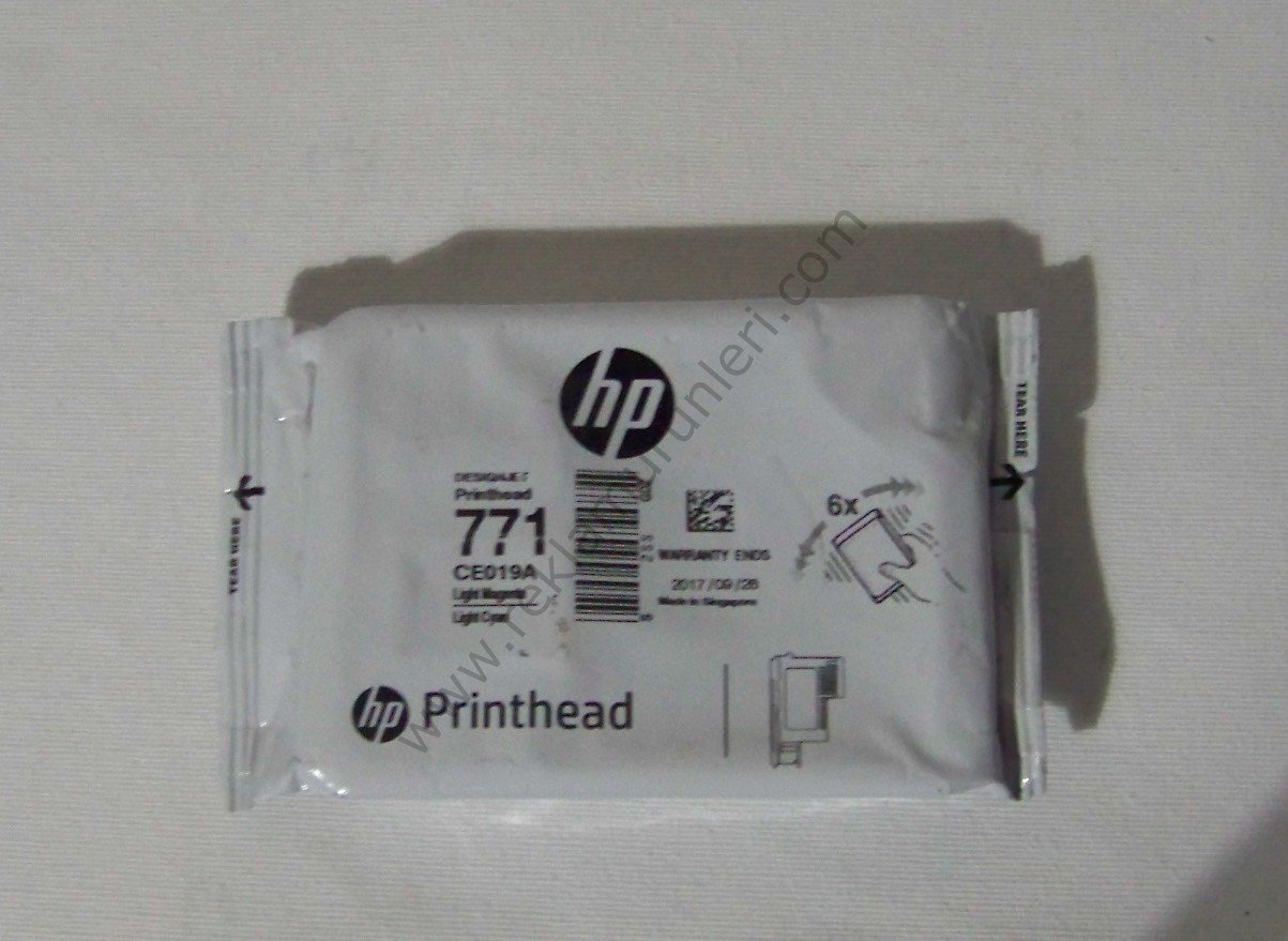 HP CE019A L.Magenta/L.Cyan Baskı Kafası 2017 Tarihli
