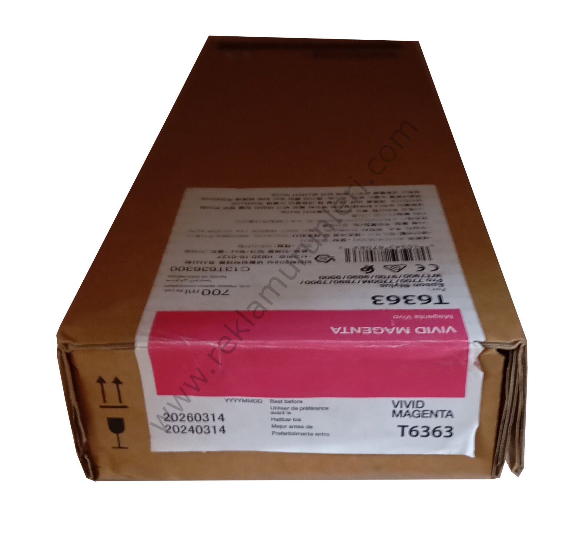 Epson T6363 Magenta 700ml Kartuş 2026 Tarihli