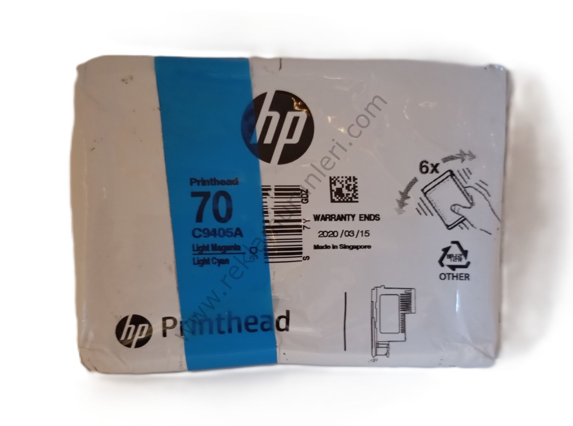 HP C9405A Light Cyan-Light Magenta Baskı Kafası 2020 Tarihli