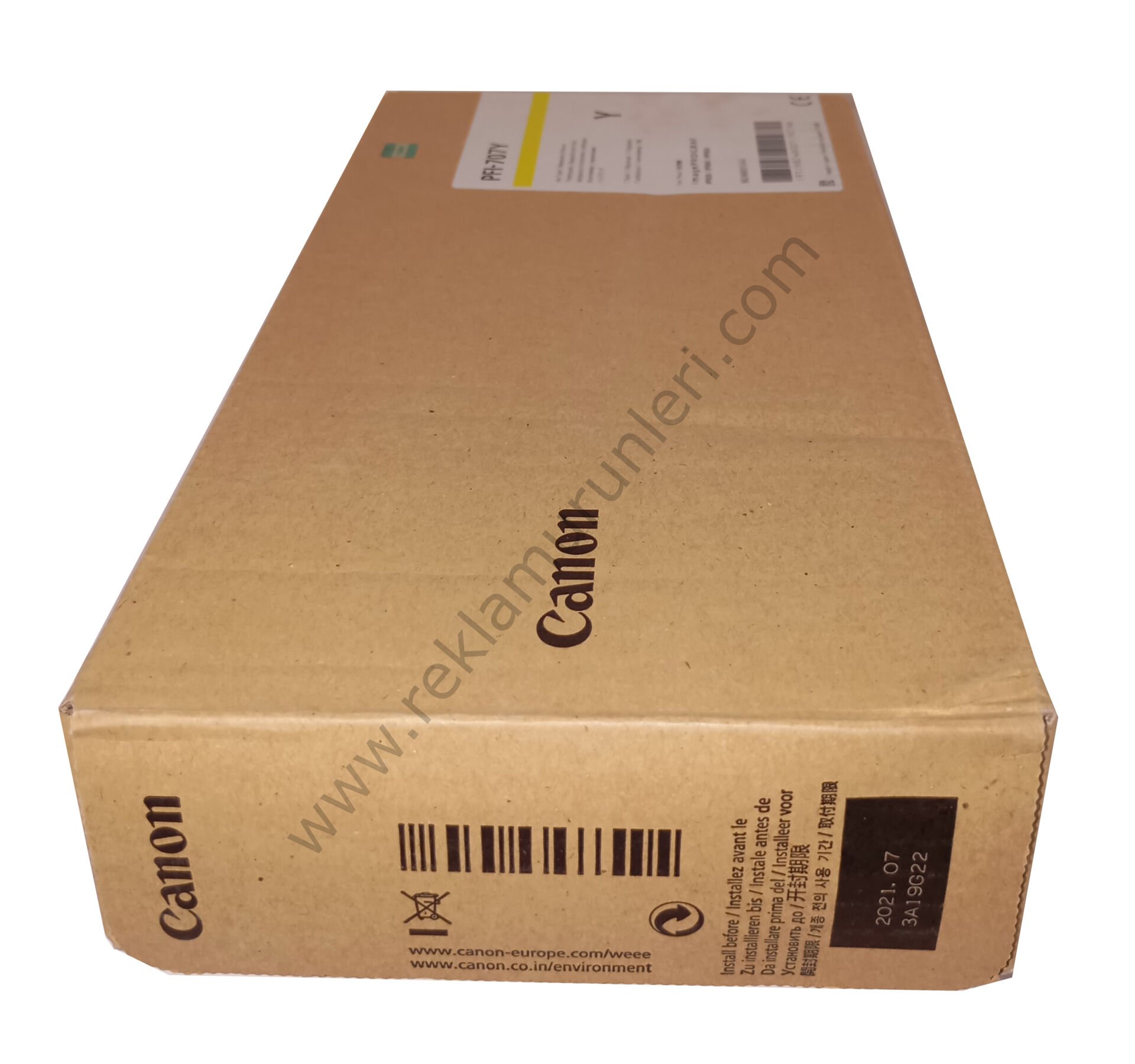 Canon PFI 707Y Yellow Kartuş 700ml 2021 Tarihli