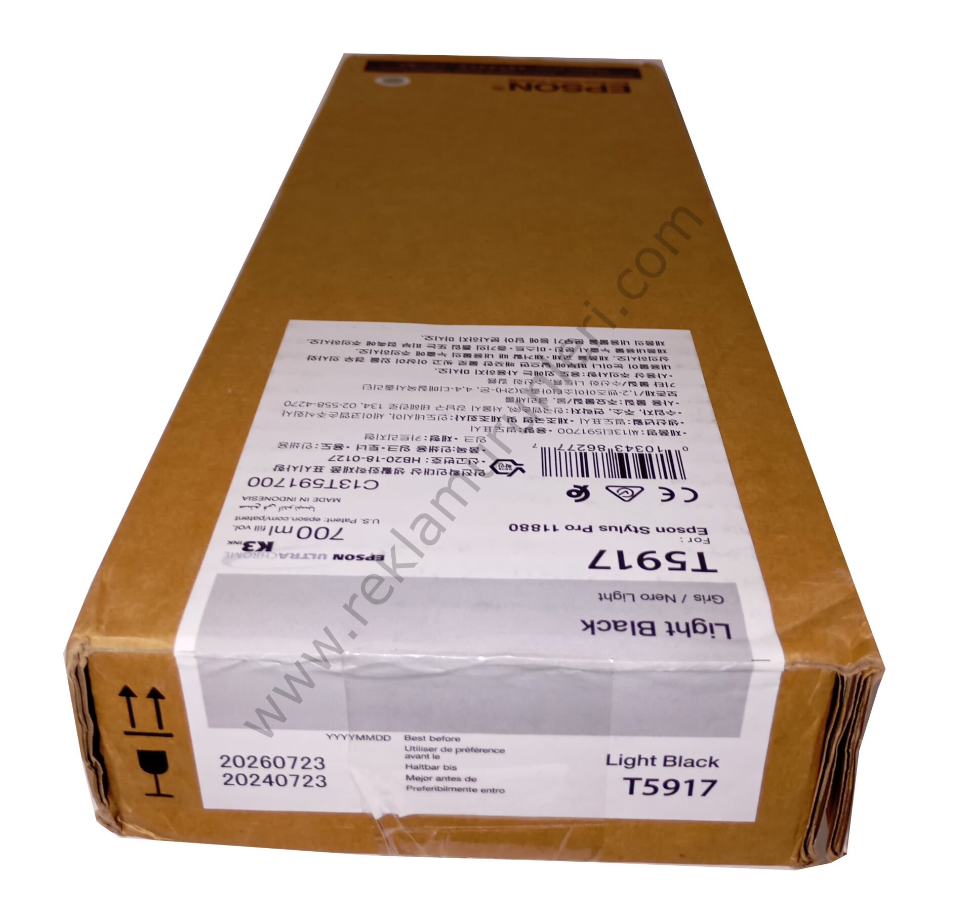 Epson T5917 Light Black 700ml Kartuş 2026 Tarihli