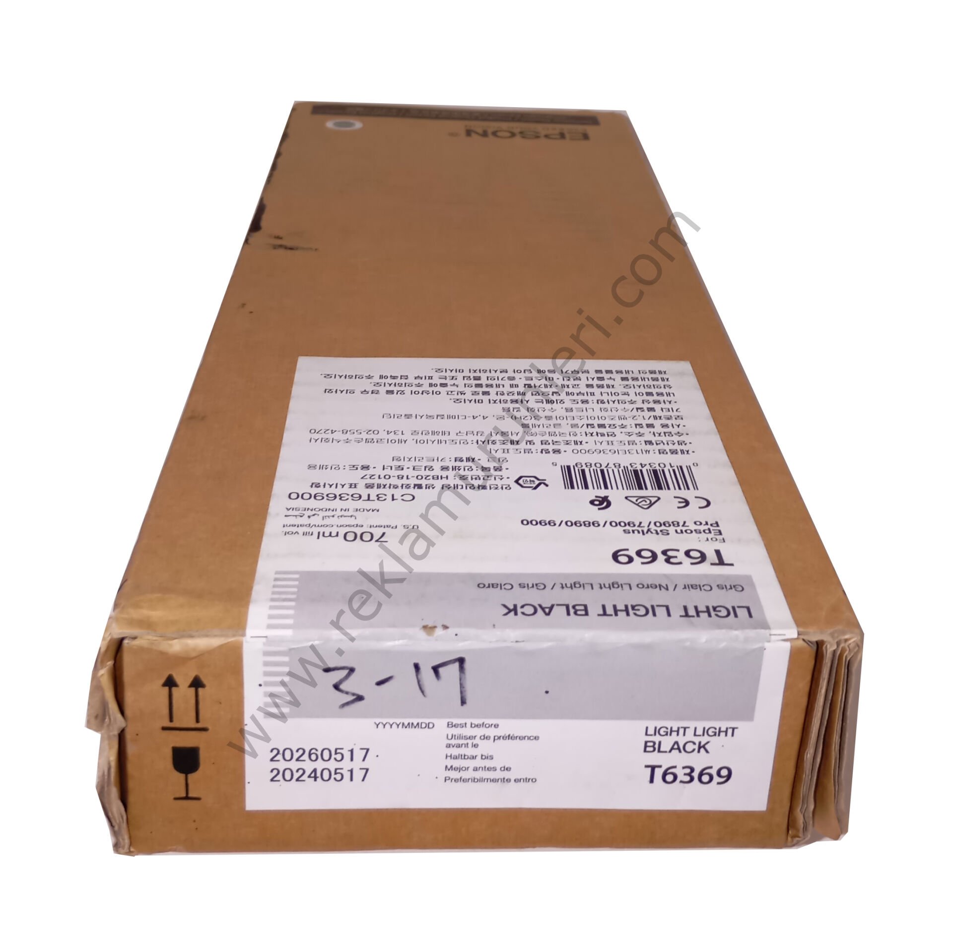 Epson T6369 Light-Light Black 700ml Kartuş 2026 Tarihli