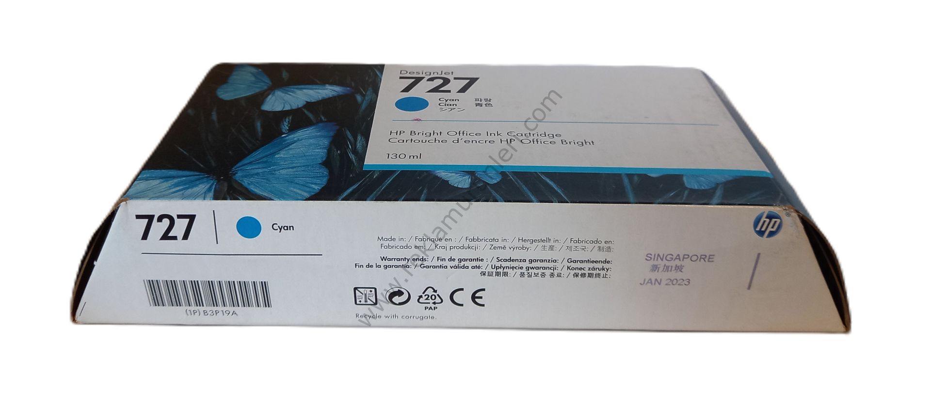 HP B3P19A Cyan Kartuş 130ml 2023 Tarihli