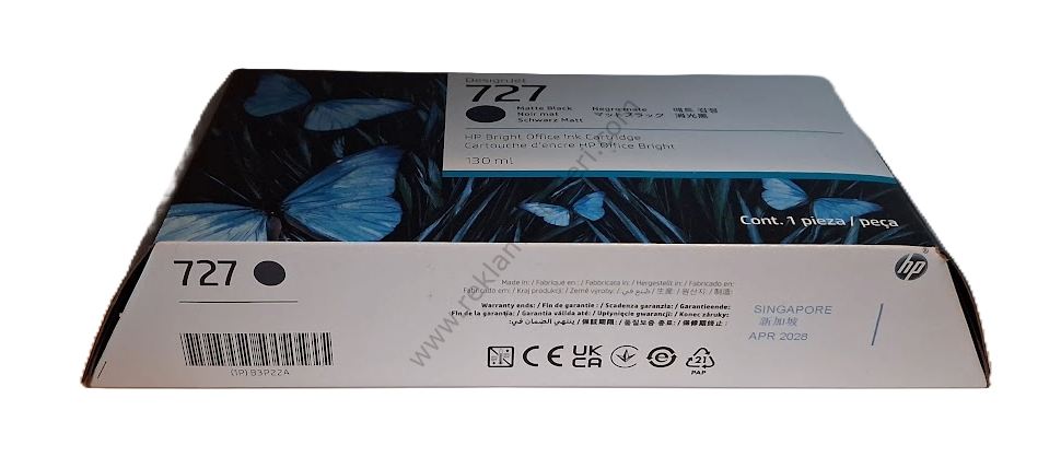 HP B3P22A Matte Black Kartuş 130ml 2028 Tarihli