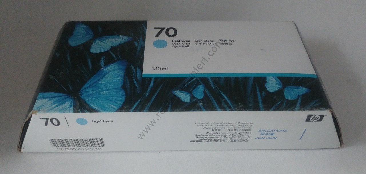 HP C9390A Light Cyan Kartuş 130ml 2020 Tarihli