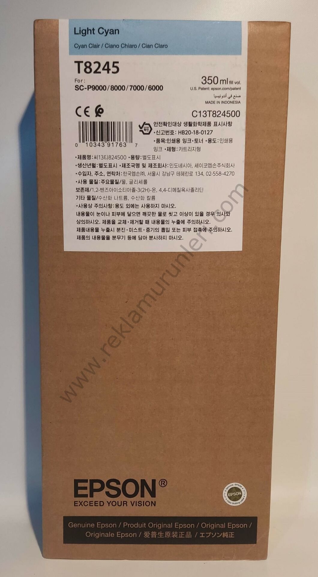 Epson T8245 Light Cyan 350ml Kartuş