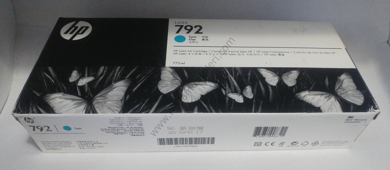 HP CN706A Cyan Mürekkep Kartuş 775ml 2017 Tarihli