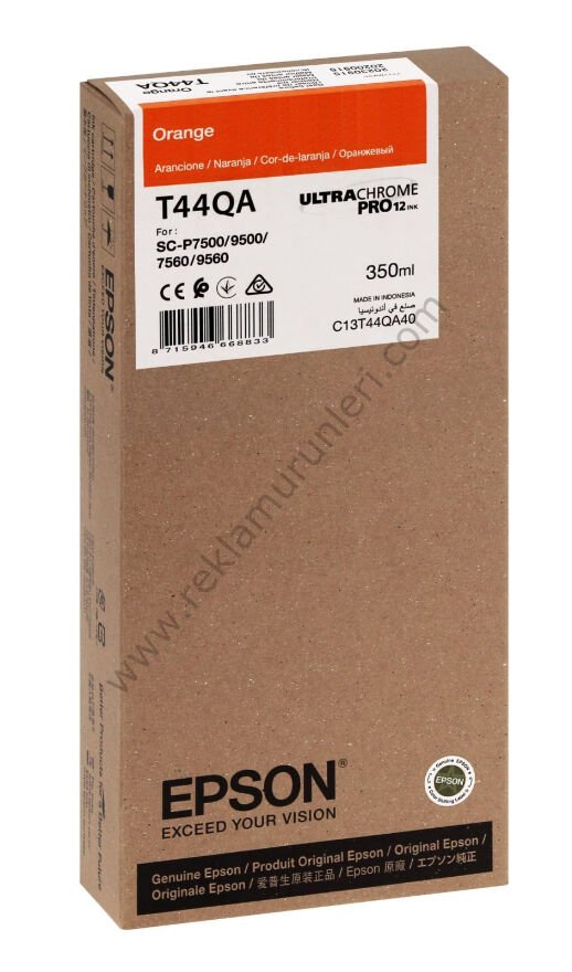 Epson T44QA4 Orange Kartuş 350ml