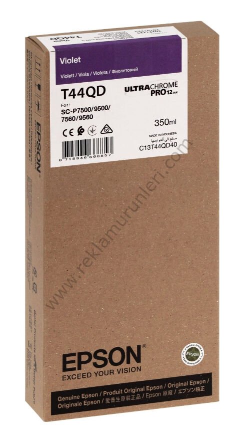 Epson T44QD4 Violet Kartuş 350ml