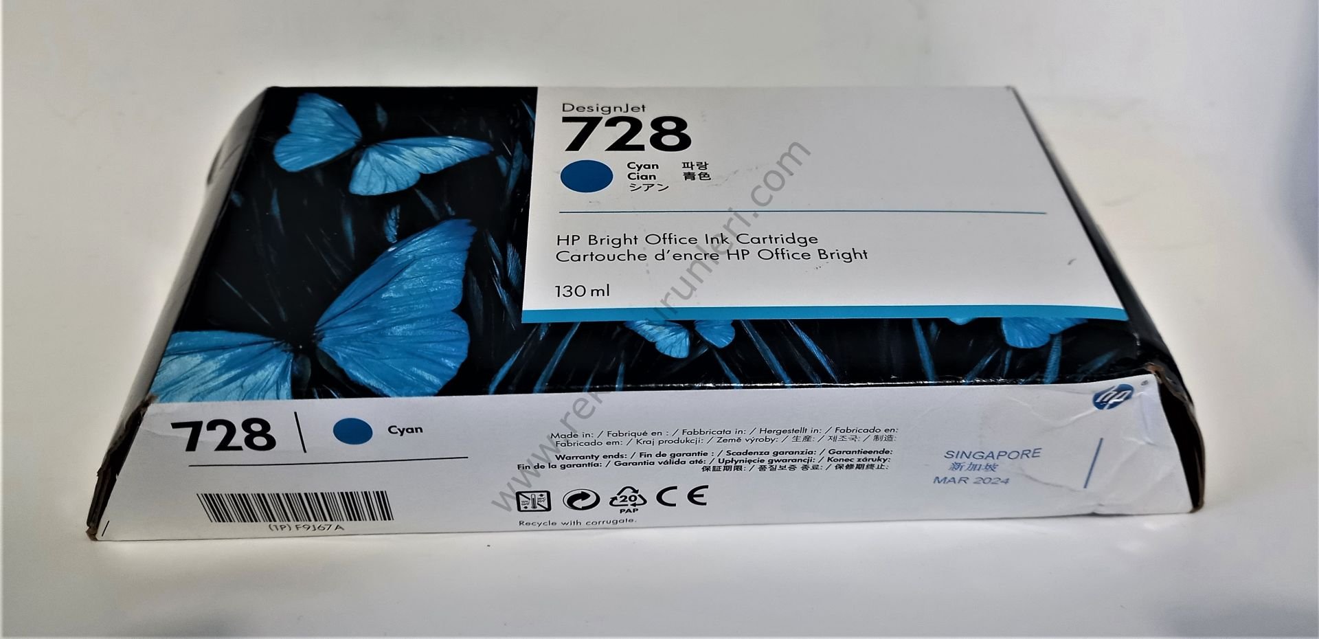 HP F9J67A Cyan Kartuş 130ml 2024 Tarihli