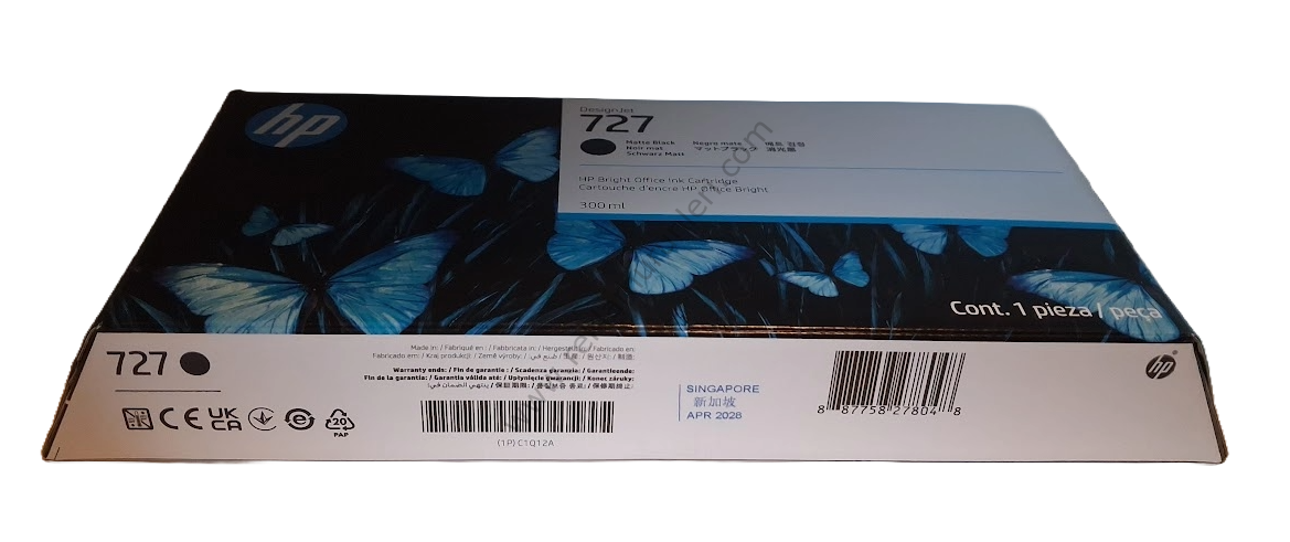 HP C1Q12A Matte Black Kartuş 300ml 2028 Tarihli