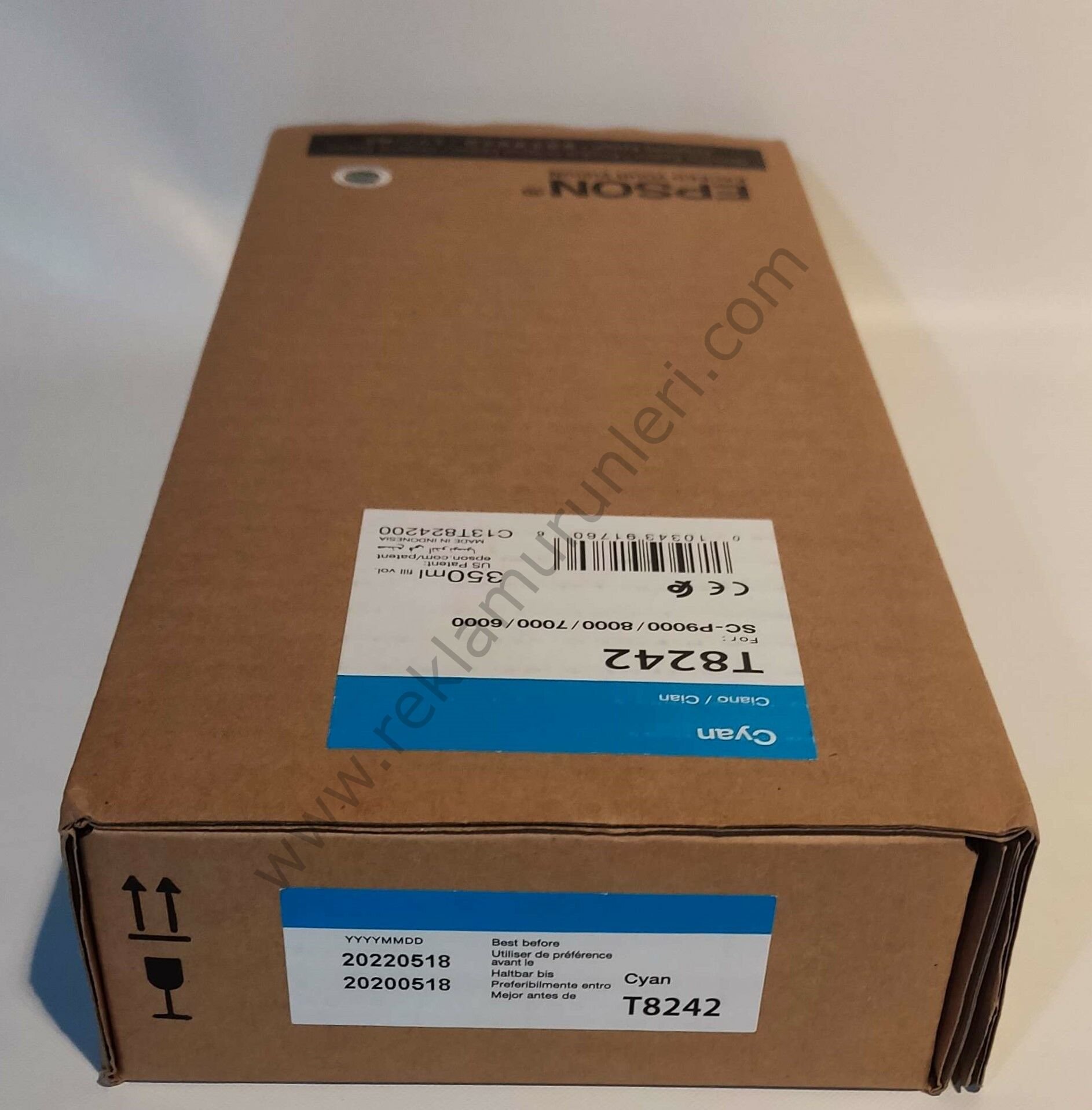 Epson T8242 Cyan 350ml Kartuş 2022 Tarihli