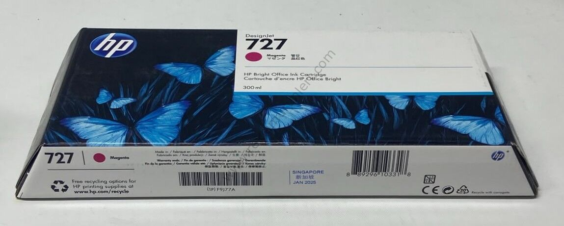 HP F9J77A Magenta Kartuş 300ml 2025 Tarihli