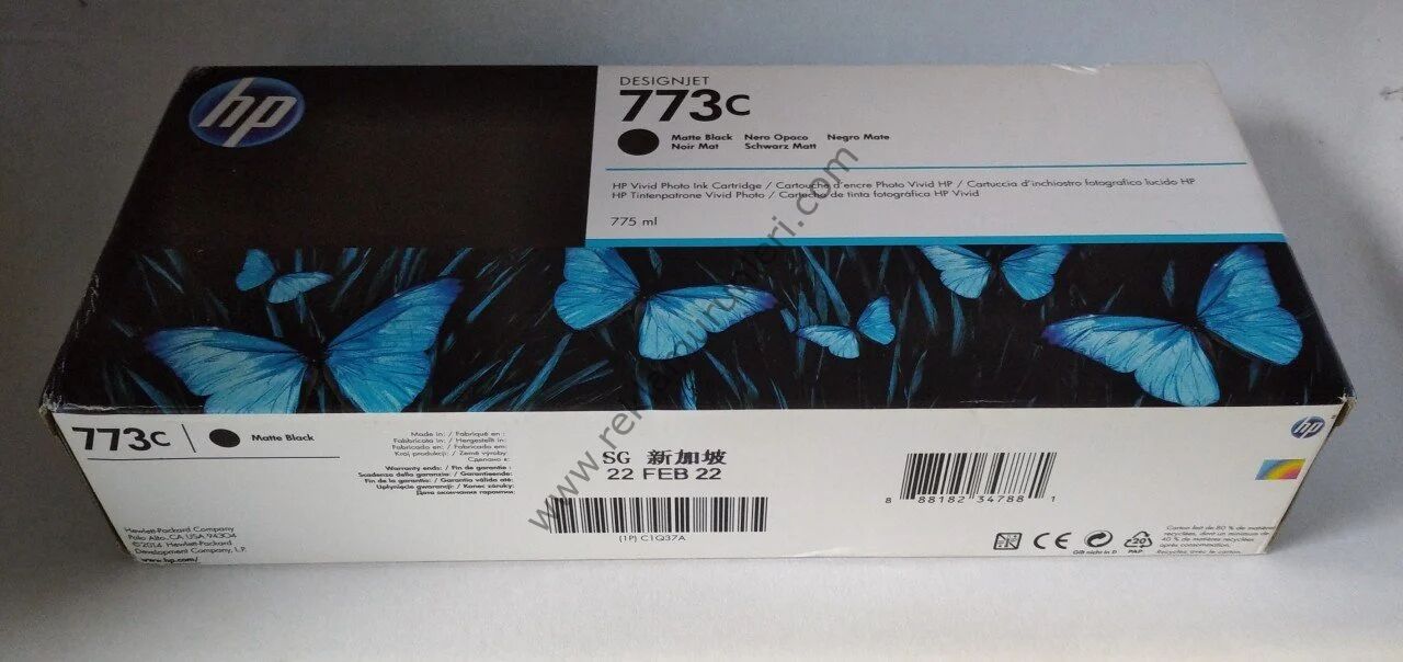 HP C1Q37A Matt Black 775ml 2022 Tarihli