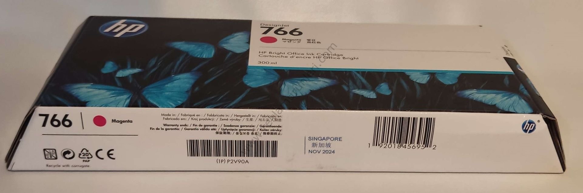 HP P2V90A Magenta Kartuş 300ml 2024 Tarihli