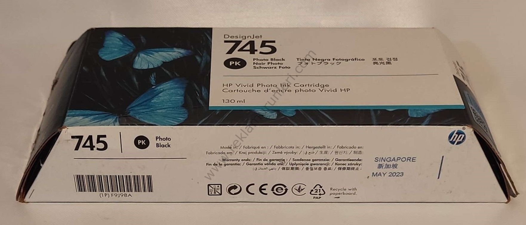 HP F9J98A Photo Black Kartuş 130ml 2023 Tarihli