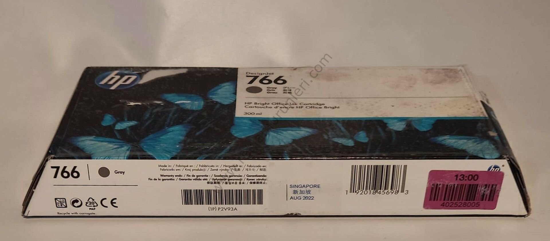 HP P2V93A Gray Kartuş 300ml 2022 Tarihli