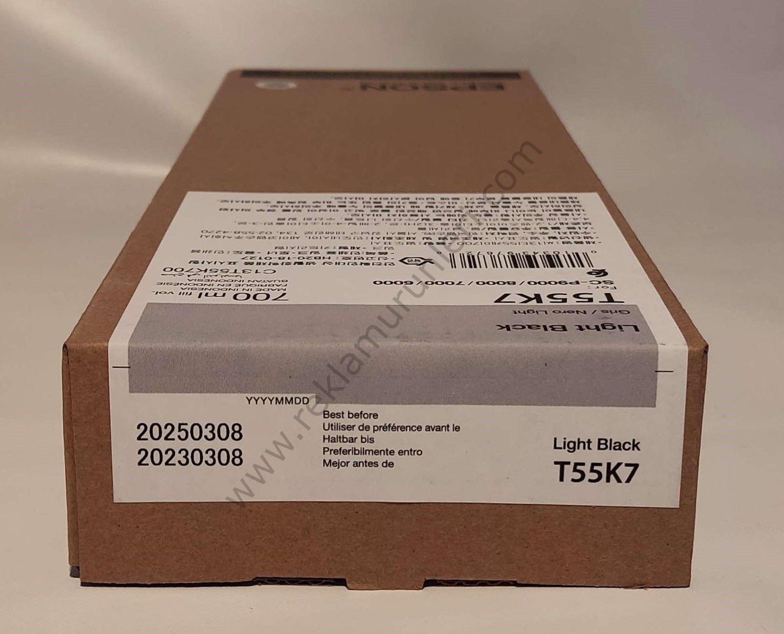 Epson T55K7 Light Black 700ml Kartuş 2025 Tarihli