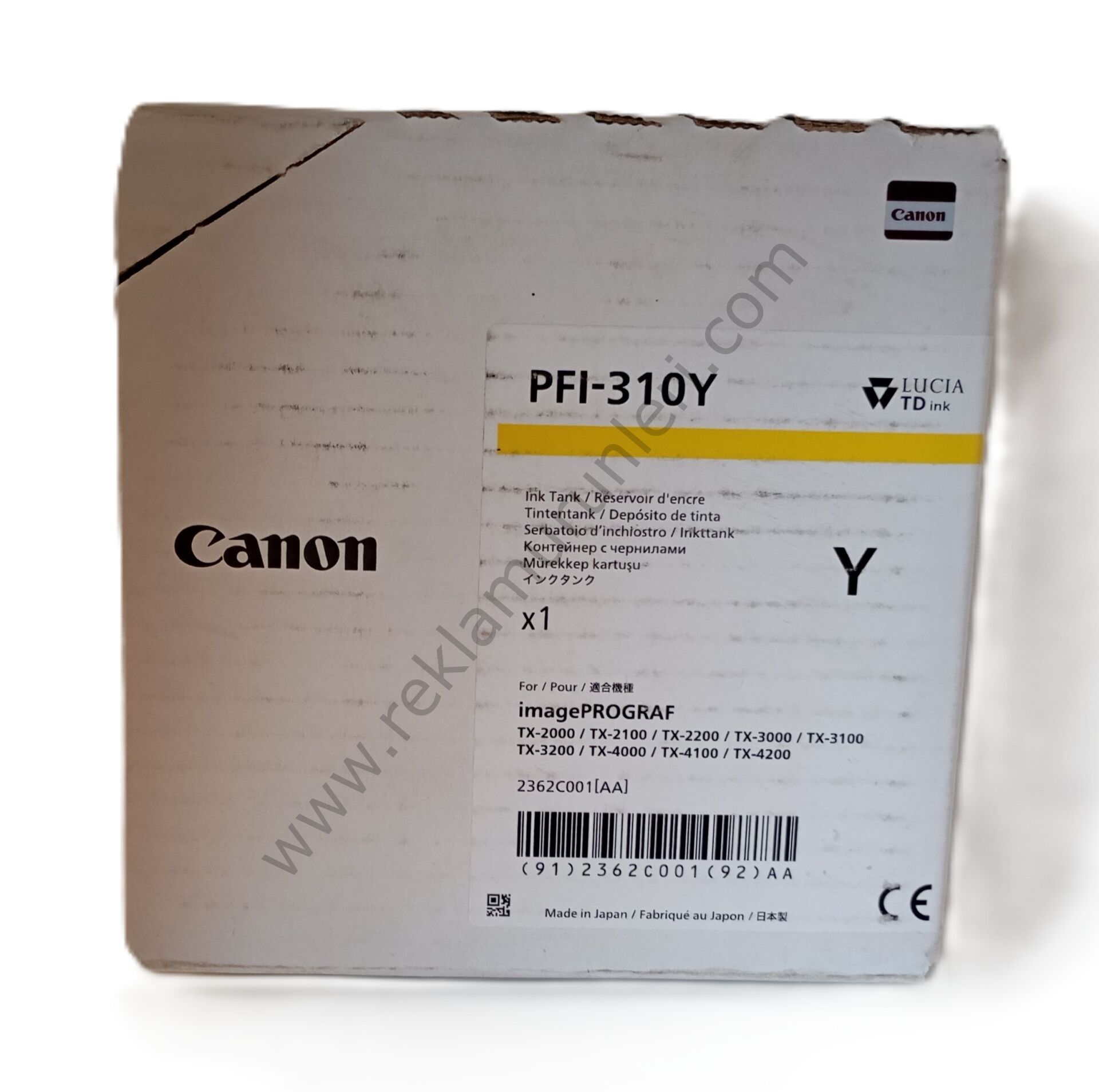 Canon PFI 310Y Yellow Kartuş 330ml