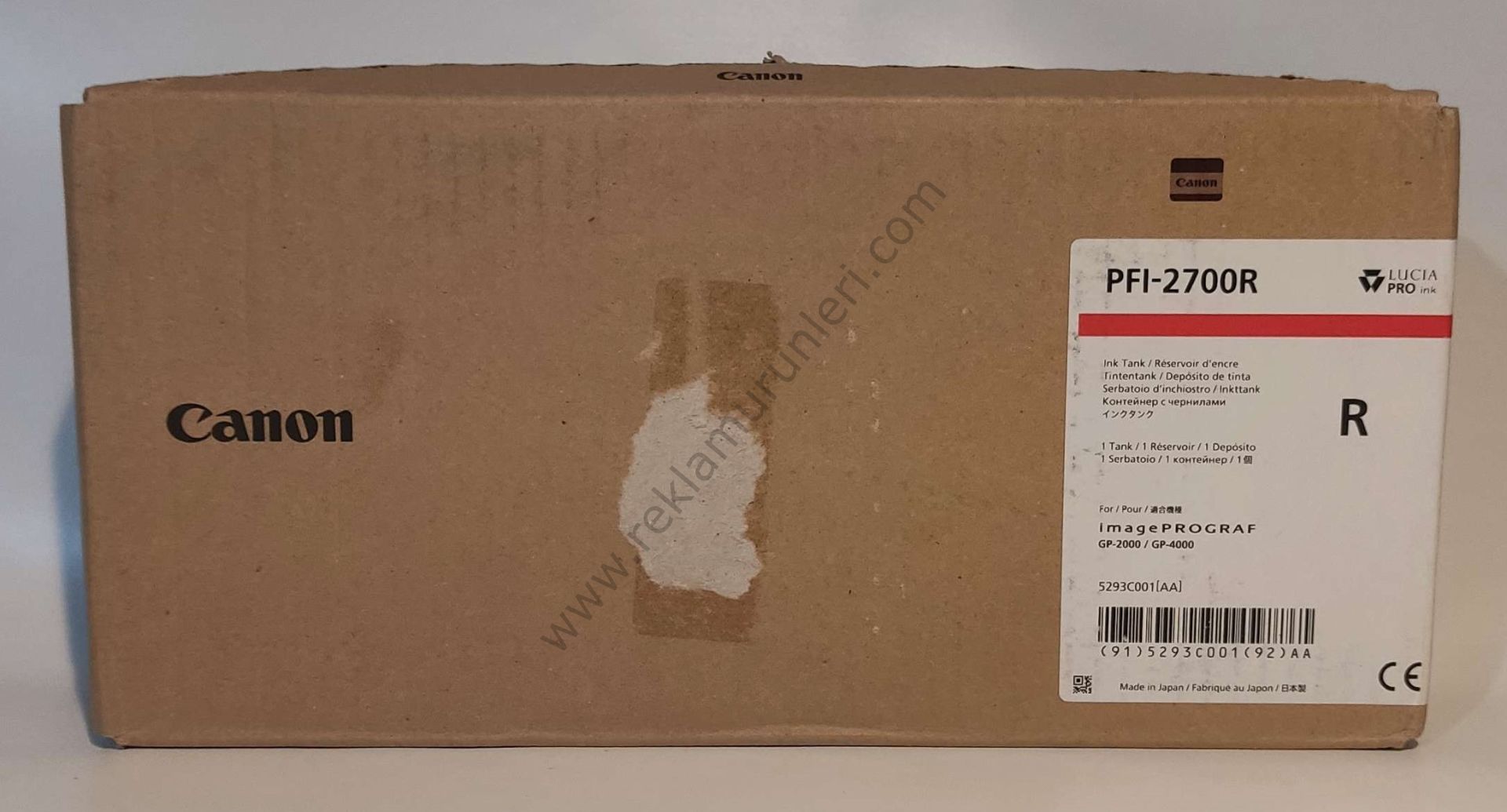 Canon PFI-2700R Red Kartuş 700ml