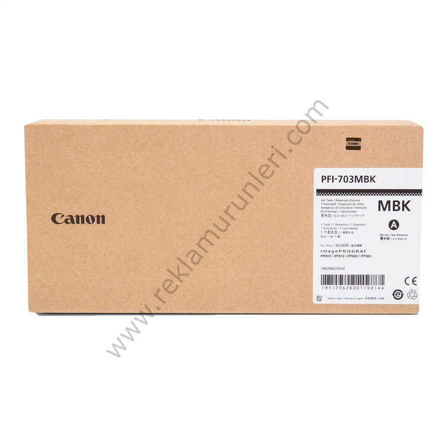 Canon PFI 703MBK Matte Black Kartuş 700ml