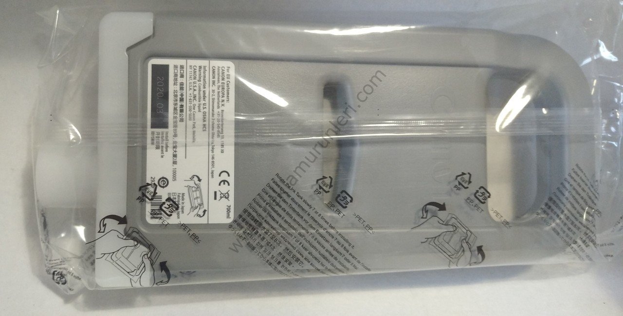 Canon PFI 703Y Yellow Kartuş 700ml 2020 Tarihli