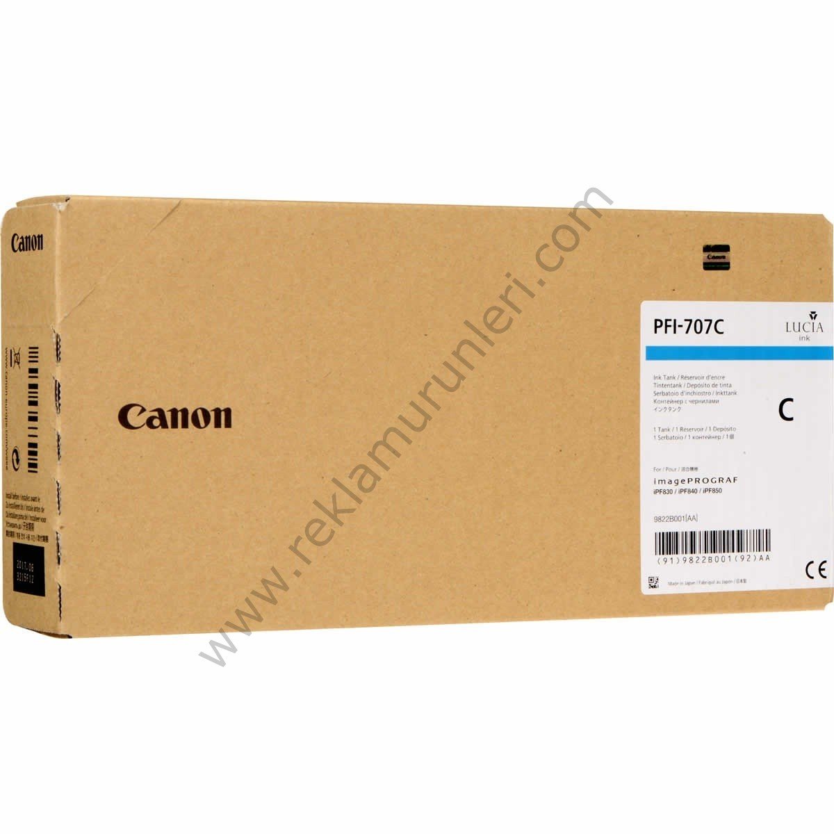 Canon PFI 707C Cyan Kartuş 700ml