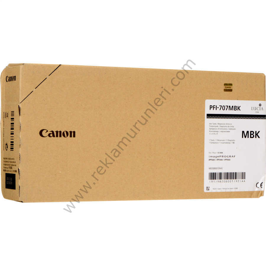 Canon PFI 707MBK Matte Black Kartuş 700ml
