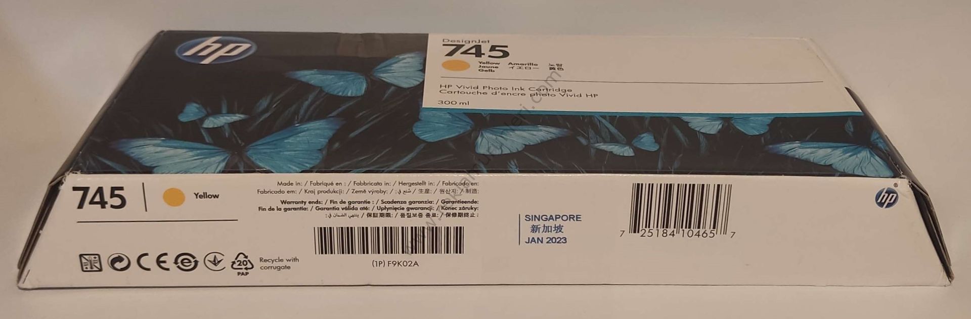 HP F9K02A Yellow Kartuş 300ml 2023 Tarihli