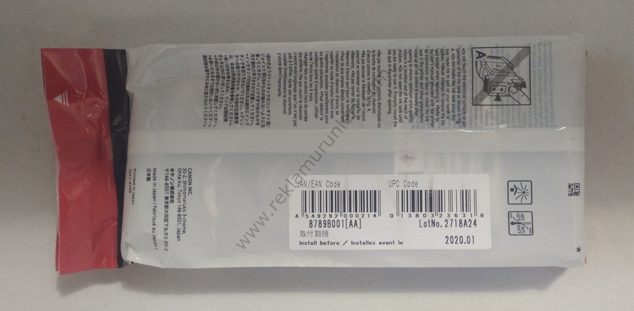 Canon PFI-207BK Photo Black Kartuş 300ml 2020 Tarihli