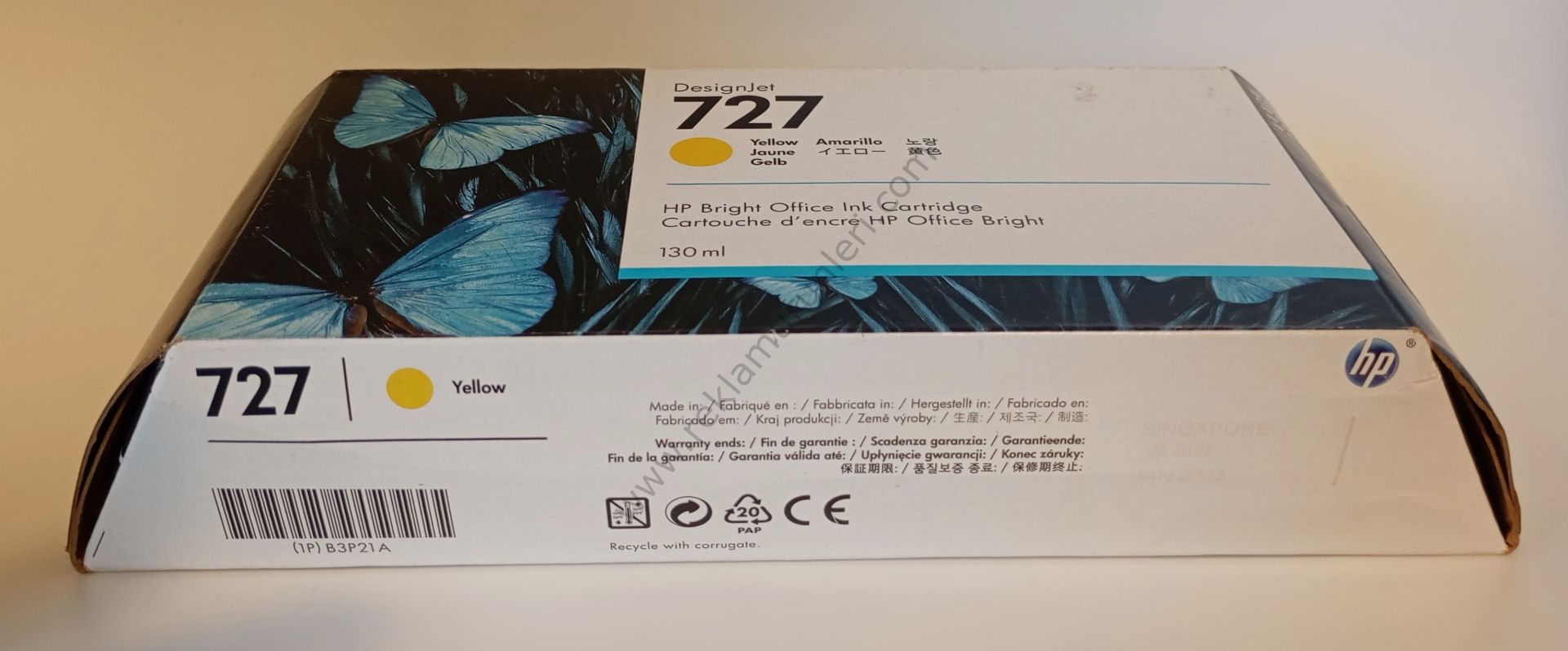 HP B3P21A Yellow Kartuş 130ml 2023 Tarihli