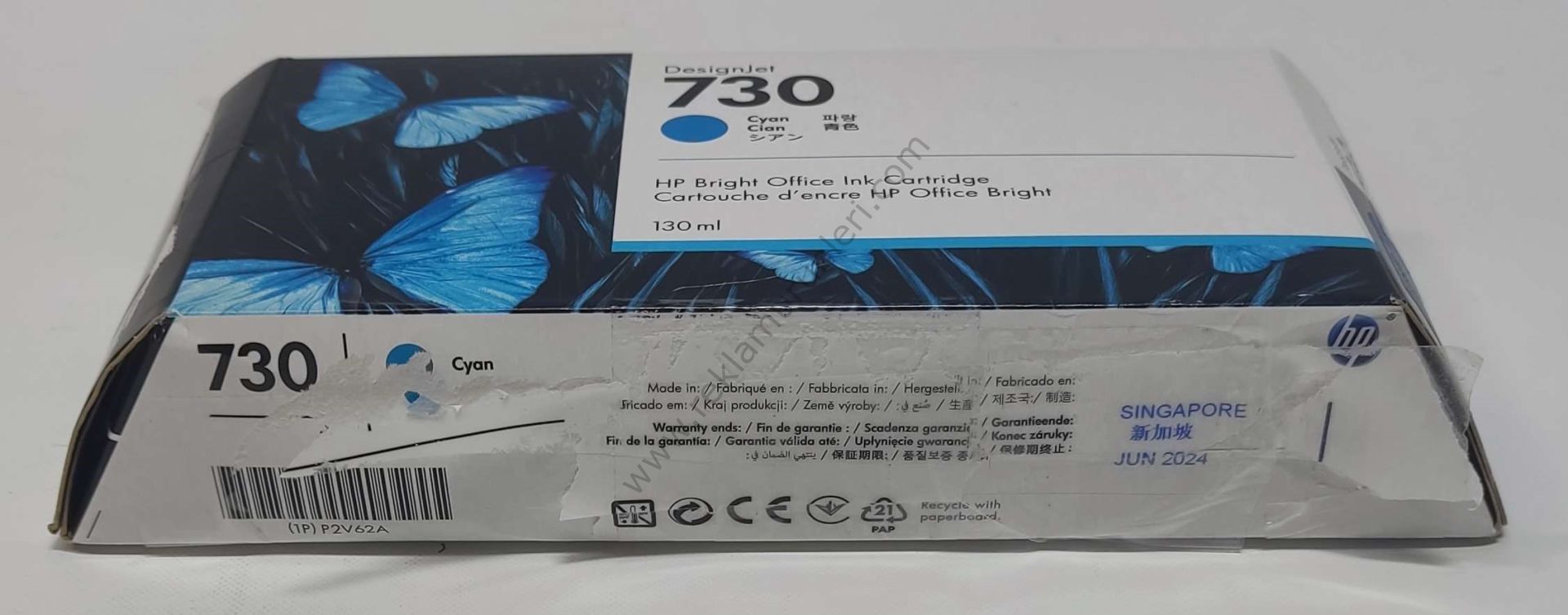 HP P2V62A Cyan Kartuş 130ml 2024 Tarihli