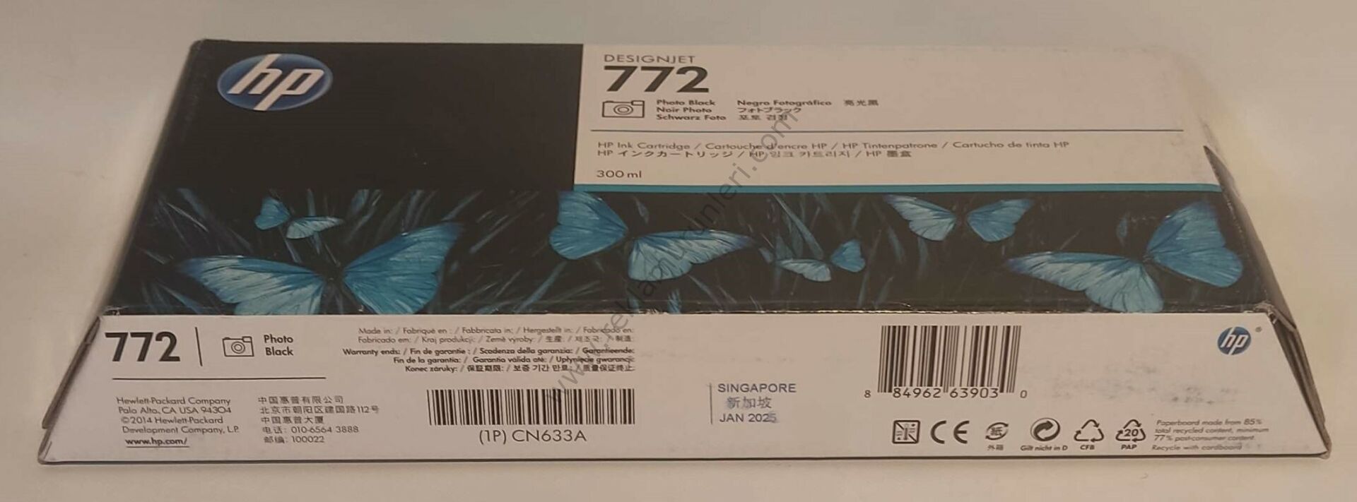 HP CN633A Photo Black Kartuş 300ml 2025 Tarihli