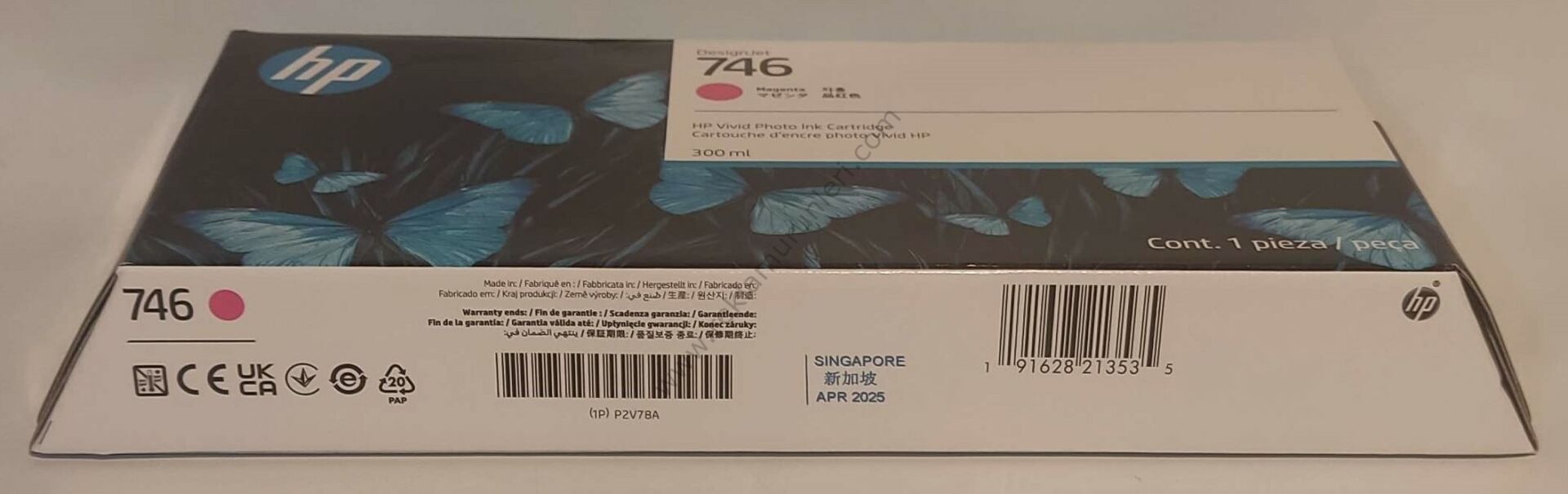HP 746 P2V78A Magenta Kartuş 300ml 2025 Tarihli