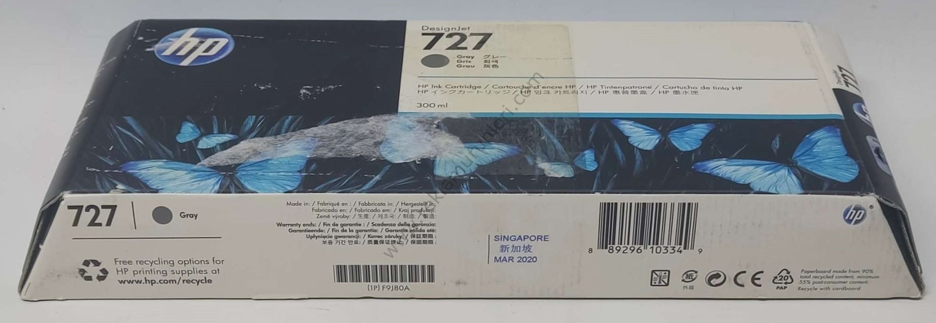 HP F9J80A Gray Kartuş 300ml 2020 Tarihli